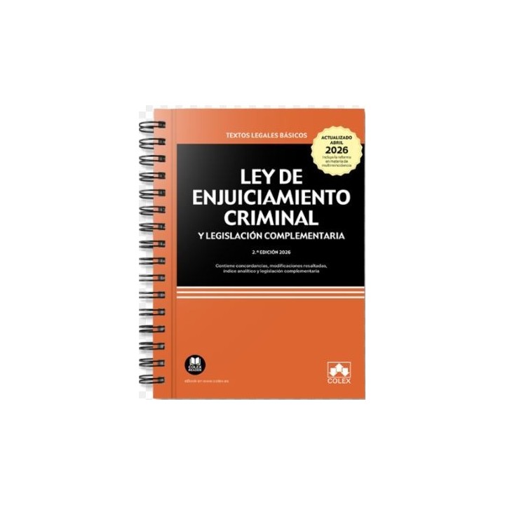 Ley de enjuiciamiento criminal y legislación complementaria. Anillas.