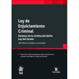 Ley de enjuiciamiento criminal. Estatuto de la víctima del delito. Ley del jurado