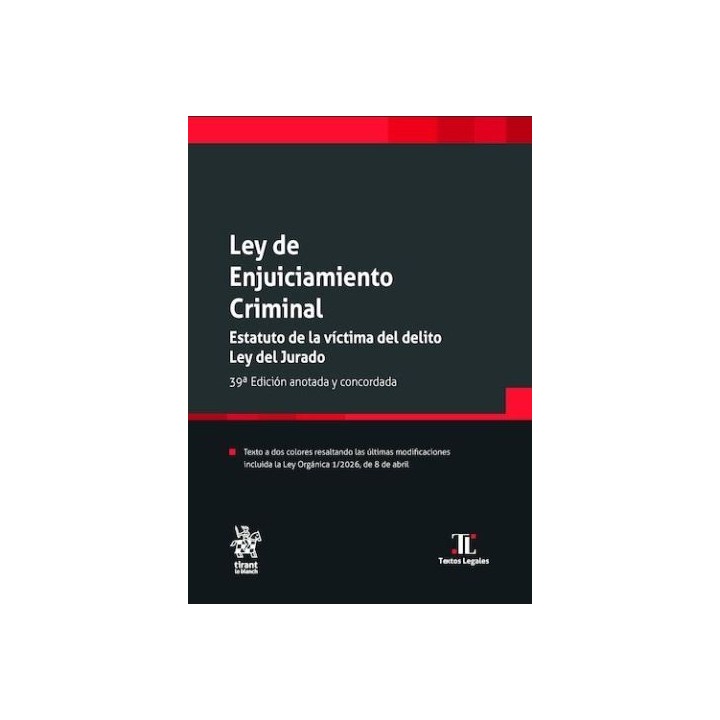 Ley de enjuiciamiento criminal. Estatuto de la víctima del delito. Ley del jurado