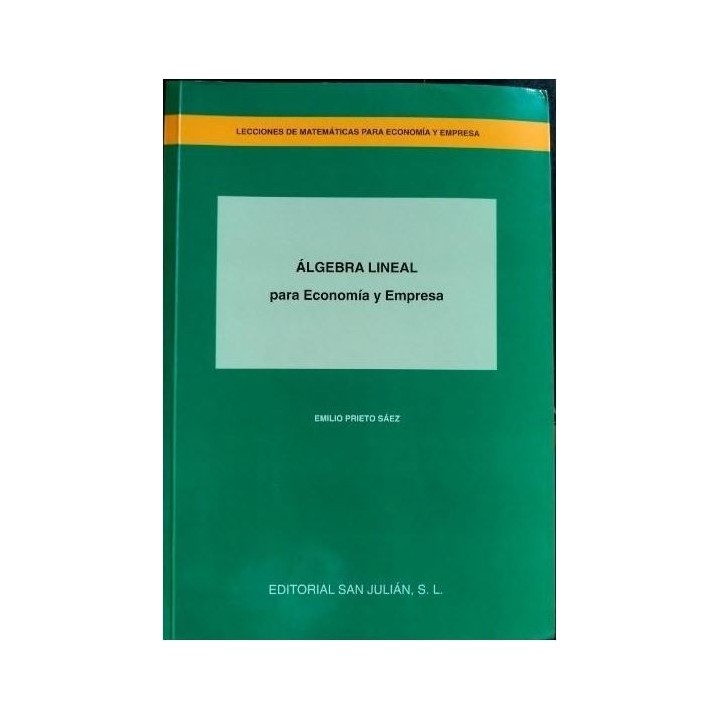 Álgebra lineal para Economía y Empresa