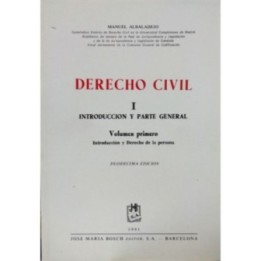 Derecho civil - I.Introducción y parte general - Vol.1 Introducción y derecho de la persona