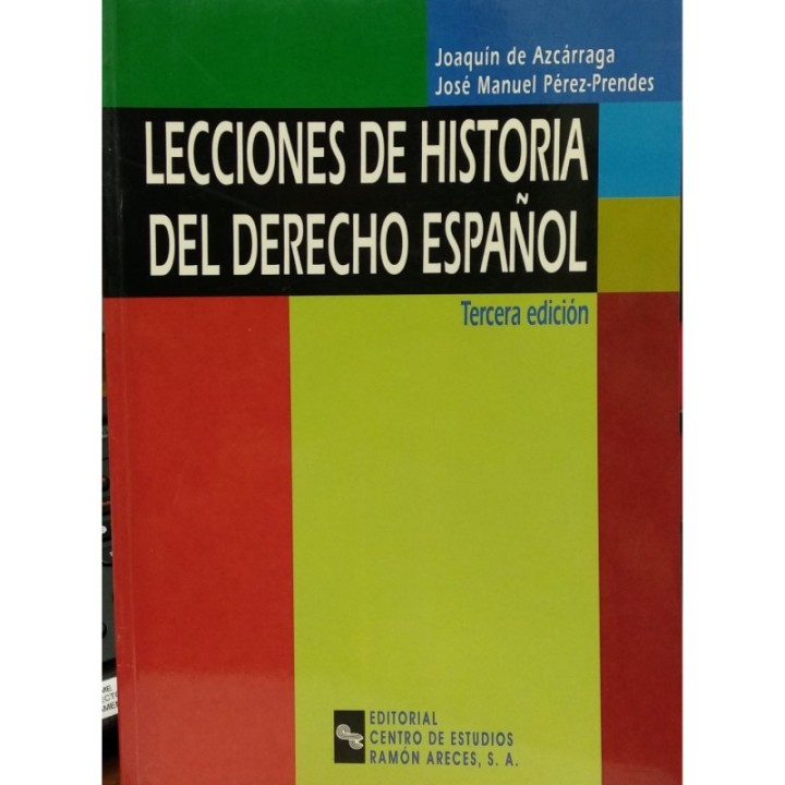 Lecciones de historia del derecho español