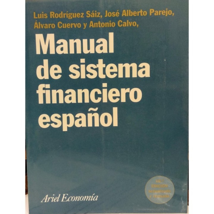 Manual de sistema financiero español 16a.ed.