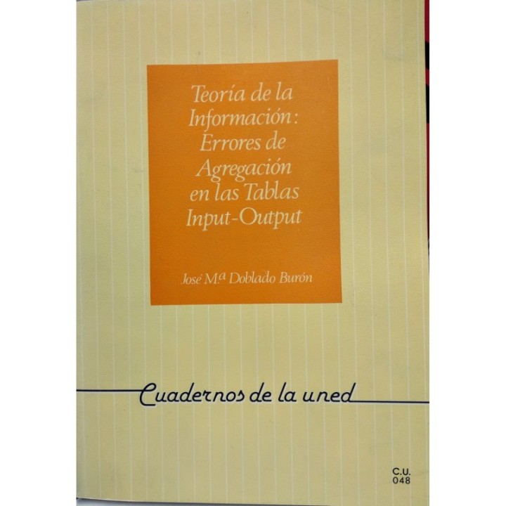 Teoría de la información: errores de agregación en las tablas input-output
